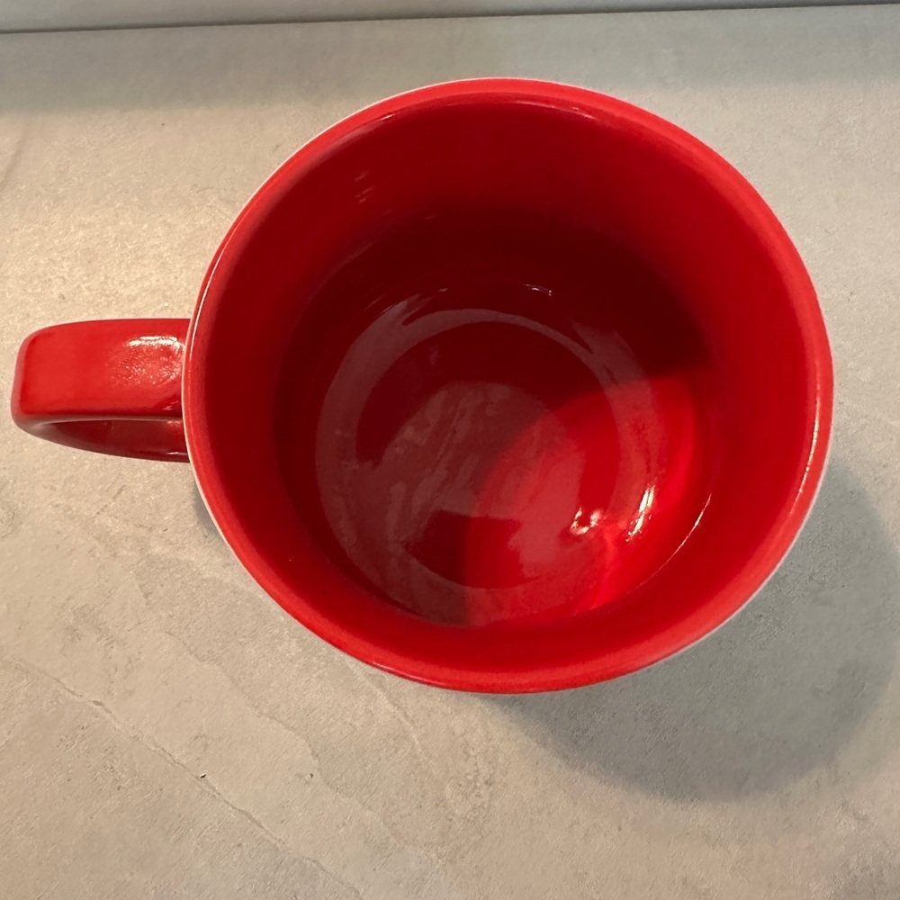 Disney Mickey Mouse “Your on Mute”  Coffee Mug White & Red Cup 18oz - Picture 3 of 6